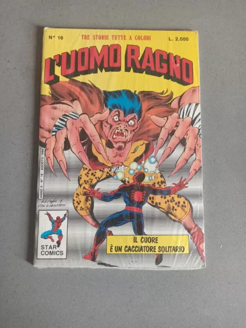 Fumetto comic book uomo Ragno n. 16 cuore cacciatore solitario agosto 1988 ITA