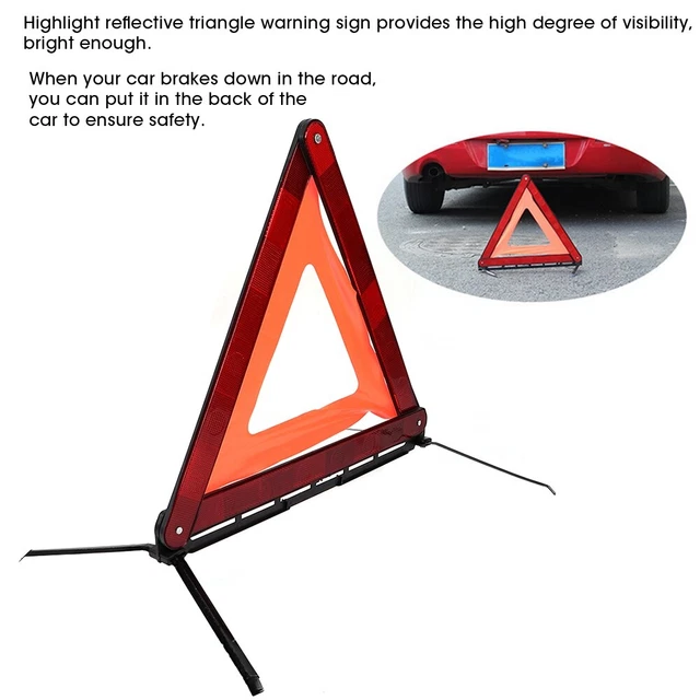 Foldable Car Emergency Breakdown Reflective Warning Safety Road Stop Sign