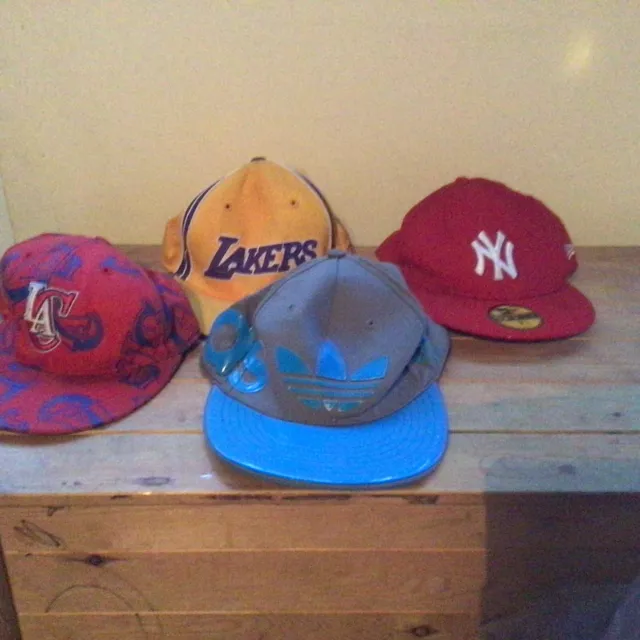 Baseball Cap Bundle Lakers ,LA , Adidas  , Ny Used Caps