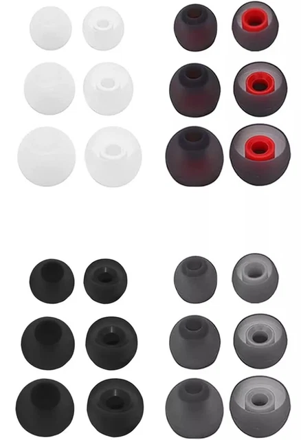 10 Paar Silikon Ohrstöpsel Für Kopfhörer - In-Ear Geräuschisolierung Schwarz