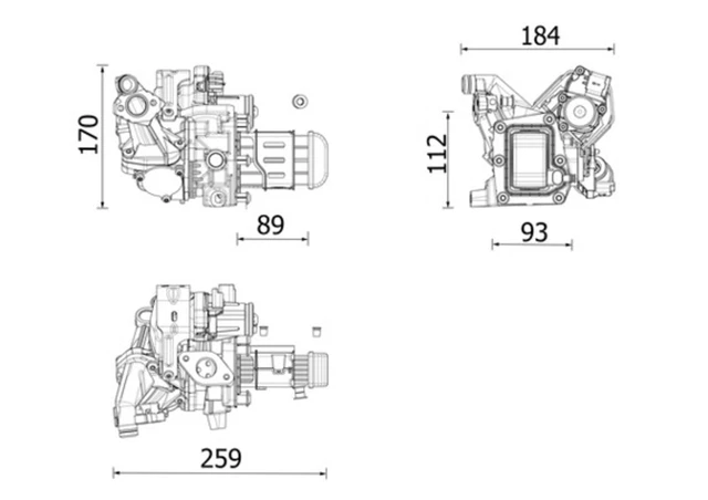 ENT520026 RADIATORE RICIRCOLO Gas Di Scarico Engitech Per Vw Crafter 30
