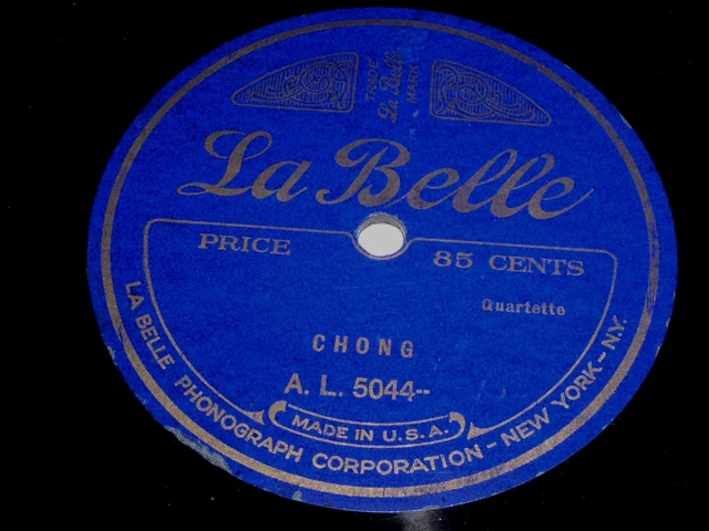 La Belle 78 Rpm Phonograph Record #78868 Chong Waiting Blue Label