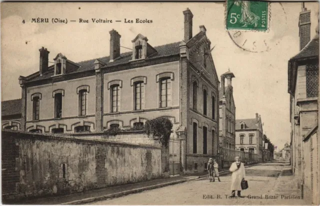 CPA MERU Rue Voltaire - Les Ecoles (1207295)