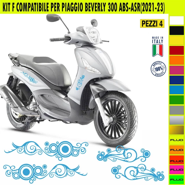 Grafica adesivi decal compatibili con PIAGGIO BEVERLY 300 KIT F vari colori 2078