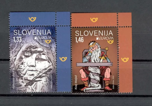 Slovenia 2022  Stories & Myths Europa CEPT  2v**MNH corner