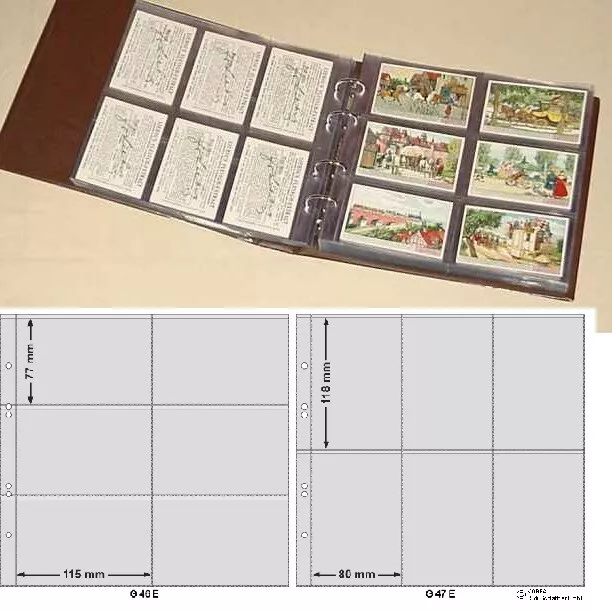 Liebigbilder hochformat querformat Ersatzblätter KOBRA G46E G47E VPE 10 Stück