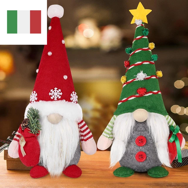 Gnomo Di Natale, Set Da 2 Pezzi, Gnomo Di Natale, 30 Cm Di Altezza, Gnomo Di Nat