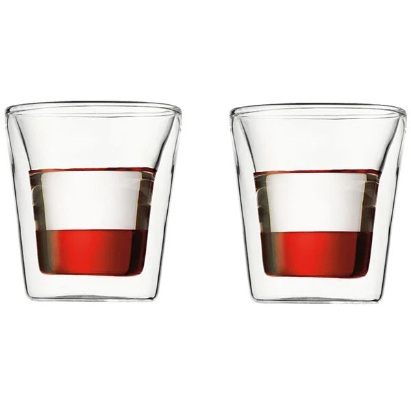 Bodum Set de 2 verres double paroi 10cl
