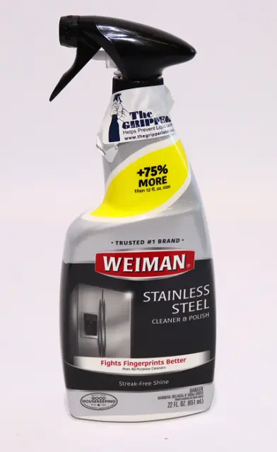 Weiman Stainless Steel Cleaner And Polish Floral Scent 22Oz Trigger Spray Bottle
