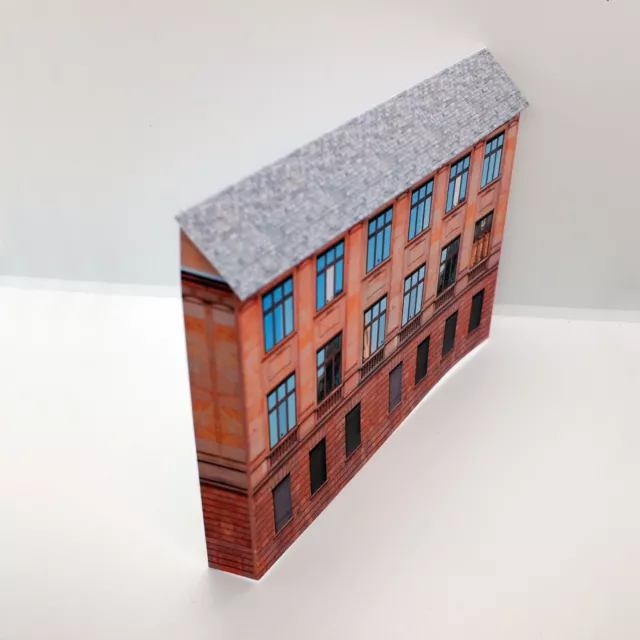 Card Low Relief OO Gauge Town Building 1/76 Scale model railway C67