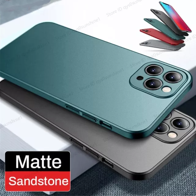 Case For iPhone 13 12 14 Pro Max 11 XS XR Shockproof Matte Ultra-thin Hard Cover