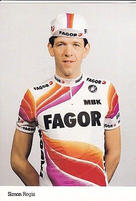 CYCLISME carte cycliste CHRISTIAN CHAUBET équipe FAGOR Mbk 1989 