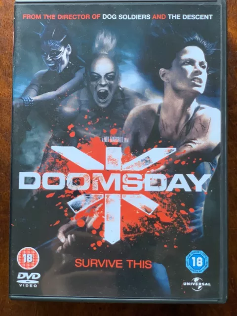 Doomsday DVD 2008 Britannique Sci-Fi Culte Film Largeur/Malcolm Mcdowell + Bob