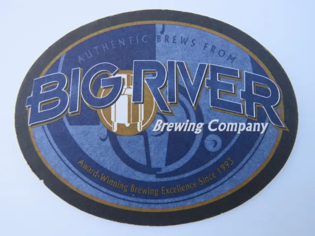 Beer Pub Coaster ~ BIG RIVER Grille & Brewing: Lake Buena Vista, FLORIDA Brewery