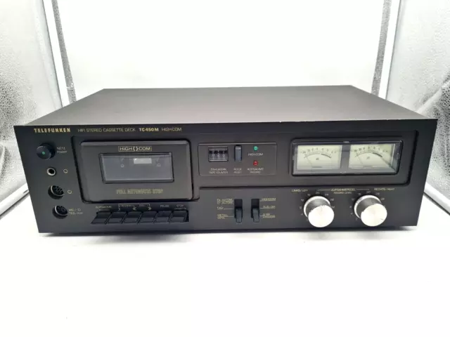 Telefunken TC 450M High Com Tapedeck Kassettenspieler --- KABEL AB ---