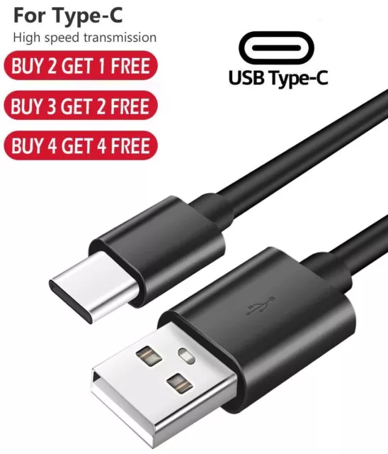 6FT OEM Type USB-C to USB-A Fast Charge Cable Cord Quick Charger Charging Sync