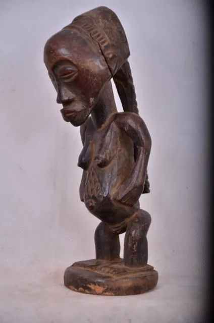 African tribal art, Luba statue from democratic republic of Congo. 8