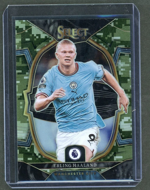 202223 SELECT PREMIER League EPL 61 Erling Haaland RARE Camo PRIZM