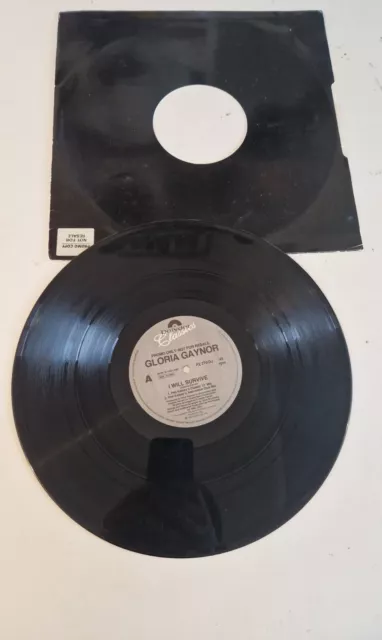 gloria gaynor i will survive Promo 12" vinyl record  Club Mixes. Rare.