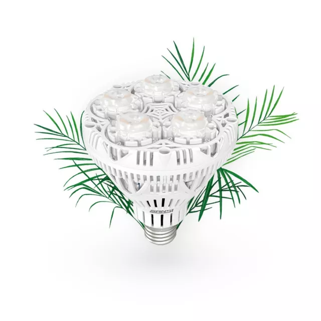 1X 24W=300W LED Pflanzenlampe Grow LED E27 Vollspektrum Wachstumslampe 230V CE