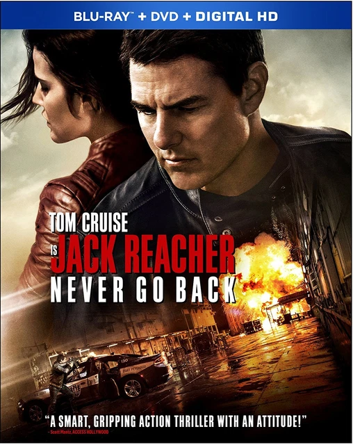 PRE ORDER: JACK REACHER : NEVER GO BACK -  Blu Ray - Sealed Region free