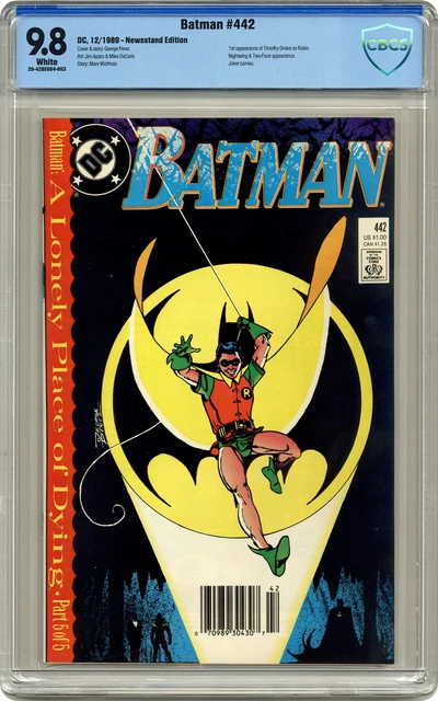 Batman #442 CBCS 9.8 Newsstand 1989 20-42BE884-003 1st app. Tim Drake as Robin