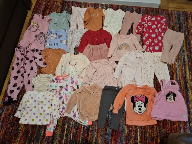 Joblot Bundle Baby Girls Clothes Age 9-12 Months,  26 items in total