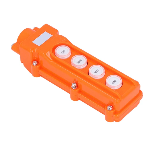 Hoist Button 4 Buttons Rainproof Crane Remote Control ABS Housing Easy