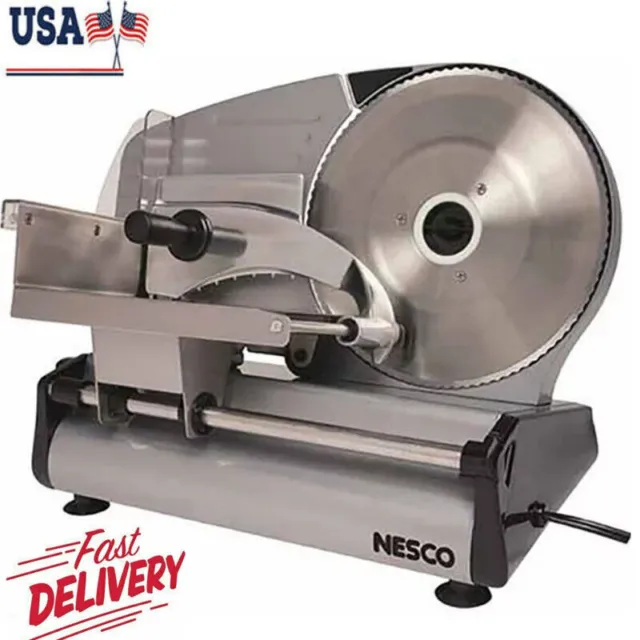 Commercial Meat Slicer 180W Deli Cheese Food Bread Kitchen 8.7" Blade for Home