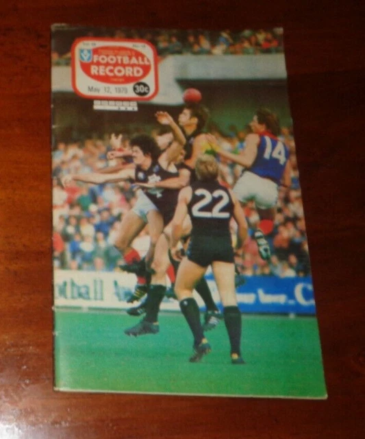 1979 VFL FOOTBALL Record Melbourne v Fitzroy 9.95 PicClick AU