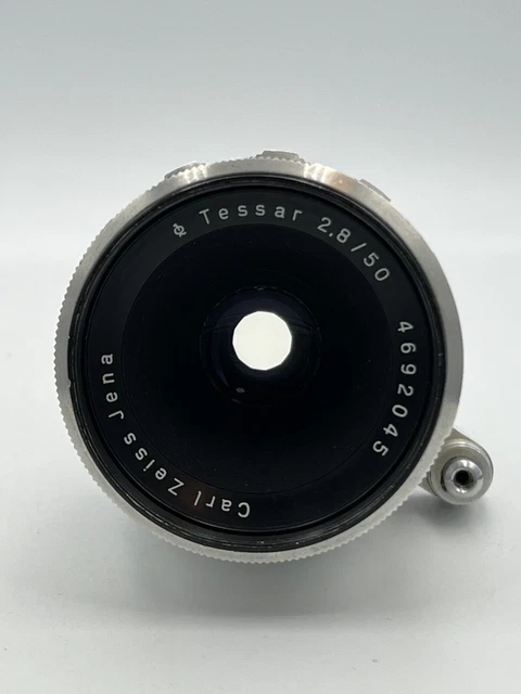 Carl Zeiss Jena Tessar 2,8/50 Objektiv für Exakta Exa