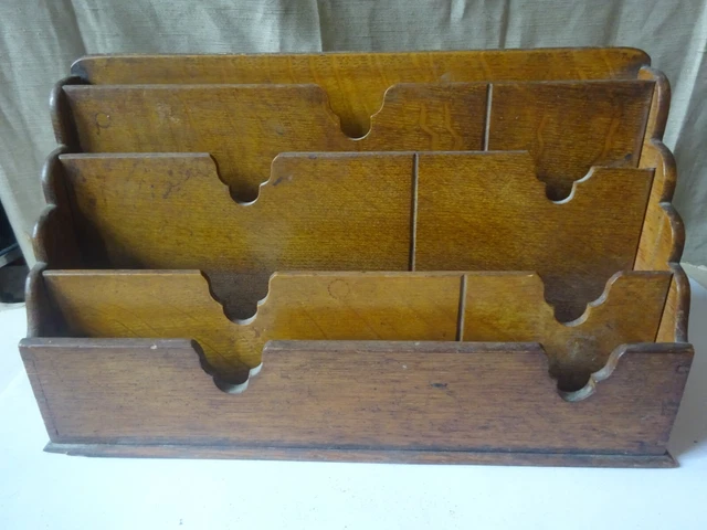 ANCIEN PORTE LETTRES - PORTE COURRIER EN BOIS art deco EUR 30,00