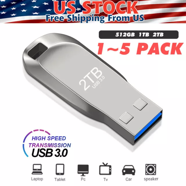 512/1TB/2TB USB 3.0 Flash Drive Thumb U Disk Memory Stick Pen PC Laptop Storage