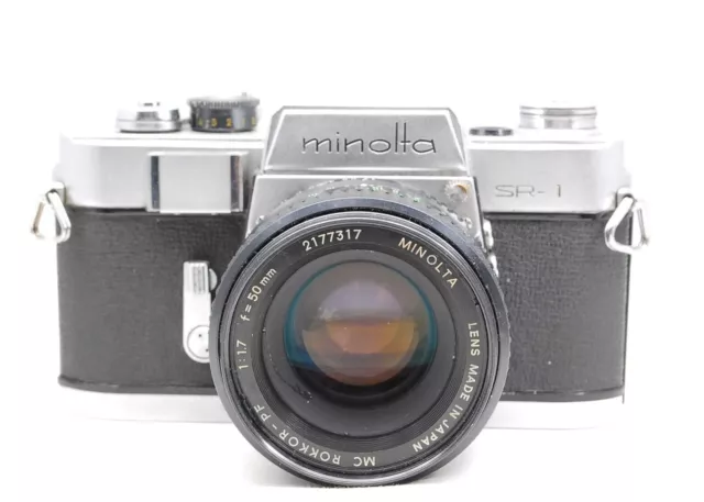 [Lire EXC+ 3] Appareil photo argentique Minolta SR-1 SLR 35 mm Mc Rokkor Pf...