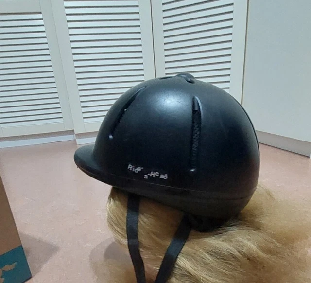 Reiterhelm Reitkappe Reithelm Krämer  K-2A, Gr. S (48-52cm), schwarz, Kinder 3