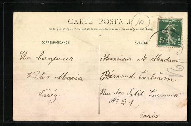 CPA Montataire, Place et rue de la Gare 2