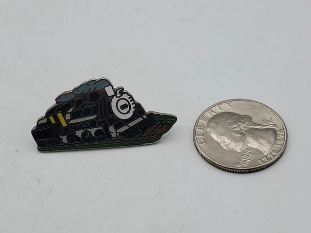 Vintage Railroad Train Engine Locomotive No. 12 Colorful Lapel Hat Pin E9