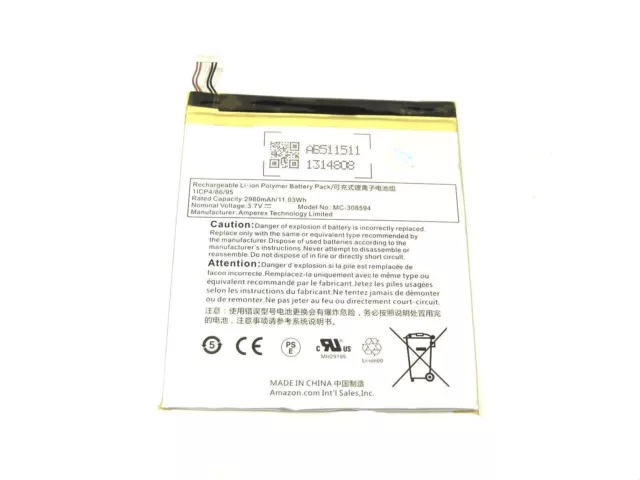 2980mAh GOOD Battery MC-308594 For Amazon Kindle Fire 7" 8GB SV98LN 3.7V 11.03Wh