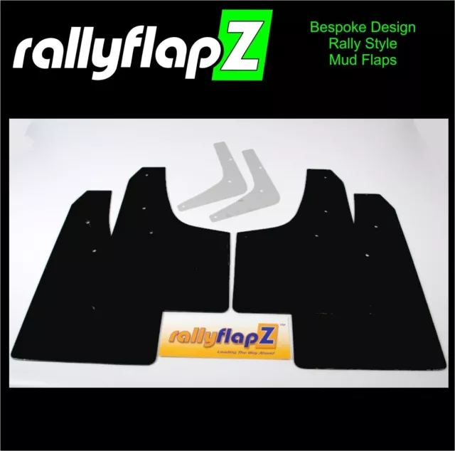 rallyflapZ Mud Flaps & Fixings - Toyota Celica GT-Four ST205 Black 4mm Black *G