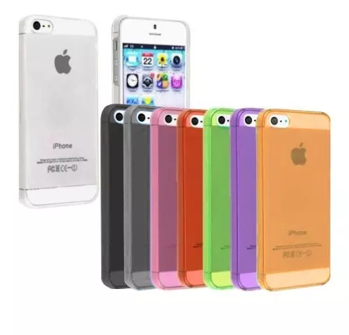 Custodia Antipolvere Cover Case Gel Gomma Morbida TPU Colori Per Apple iPhone