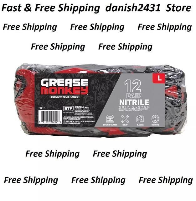 Grease Monkey Nitrile-Coated Work Gloves, 12 pk. - Assorted  (Not Ship To CA)