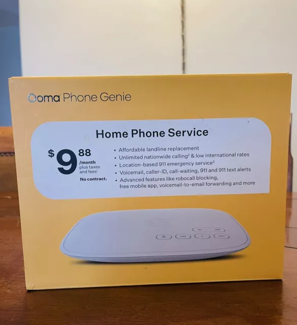 Ooma Phone Genie - Home Phone Service No Contract Advanced Calling Features