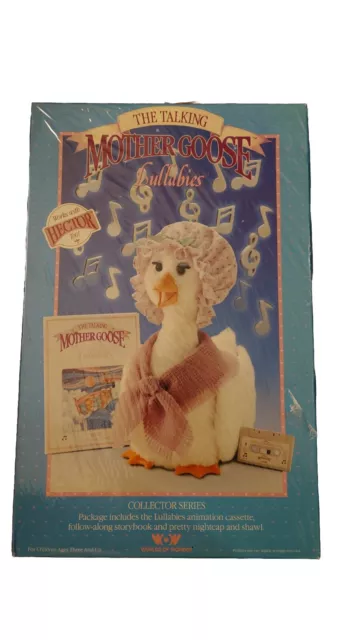 NEW 1987 The Talking Mother Goose Lullabies Collector Edition w/Nightcap Hector