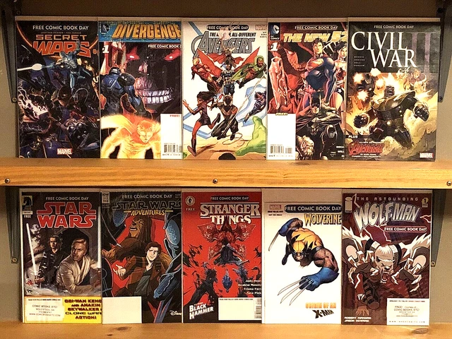 Huge Free Comic Book Day Lot Of 68!!  Marvel  Dc  Indy  Star Wars  Fcbd  Keys