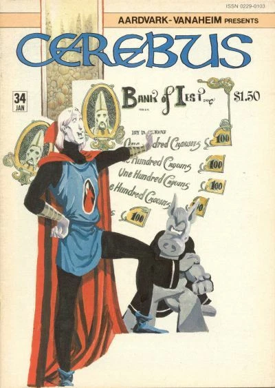 CEREBUS #34 VG/F, Dave Sim, The Aardvark-Vanaheim Comics 1982 Stock Image
