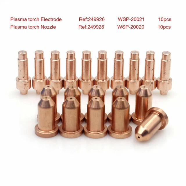 CONSOMMABLES DE DÉCOUPE plasma compatibles WS OEM 20 pièces pointe