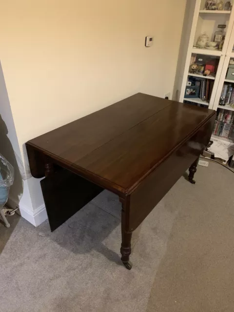 Antique Victorian drop leaf table