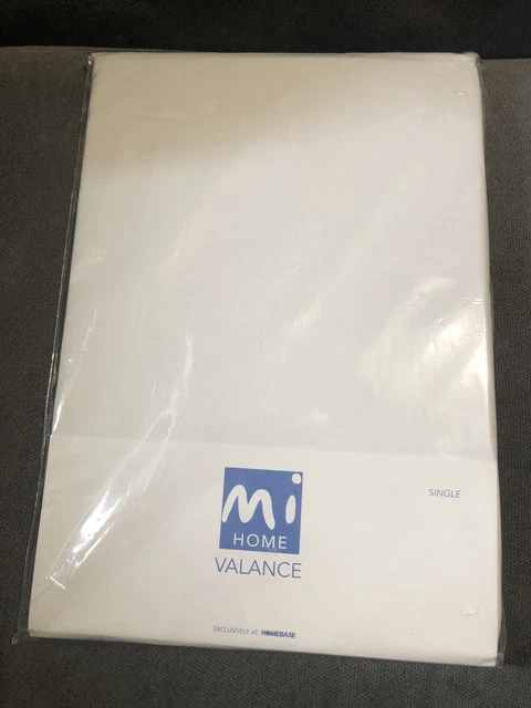 NUOVO foglio singolo valance base bianca