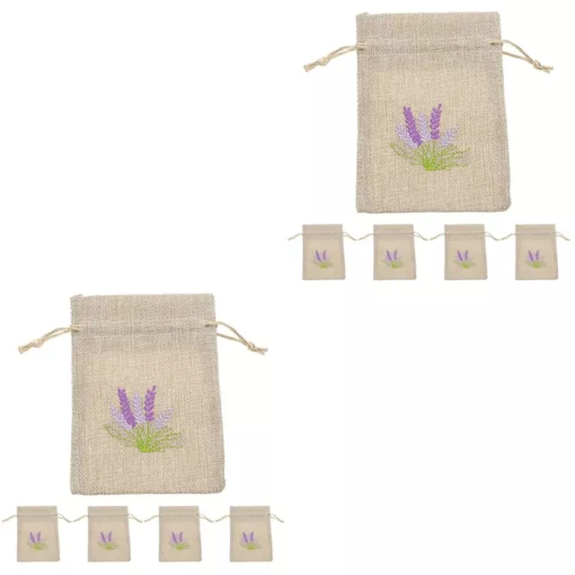 10 Pcs Lavender Bag Storage Zip Bags Almacenamiento Beam Port