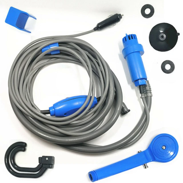 CAMPING SHOWER HANDHELD Outdoor Water Pump Portable Car Caravan Shower